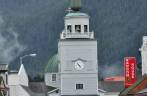 A famosa Igreja Ortodoxa Russa, em Sitka, no sudeste do Alaska